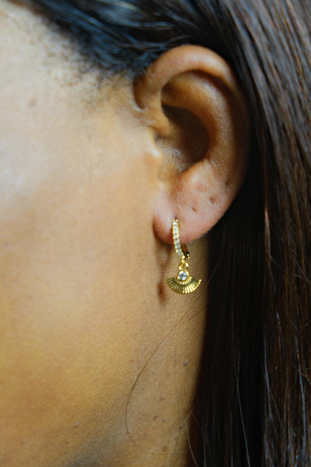 Boucle d'oreille Giada plaqué or