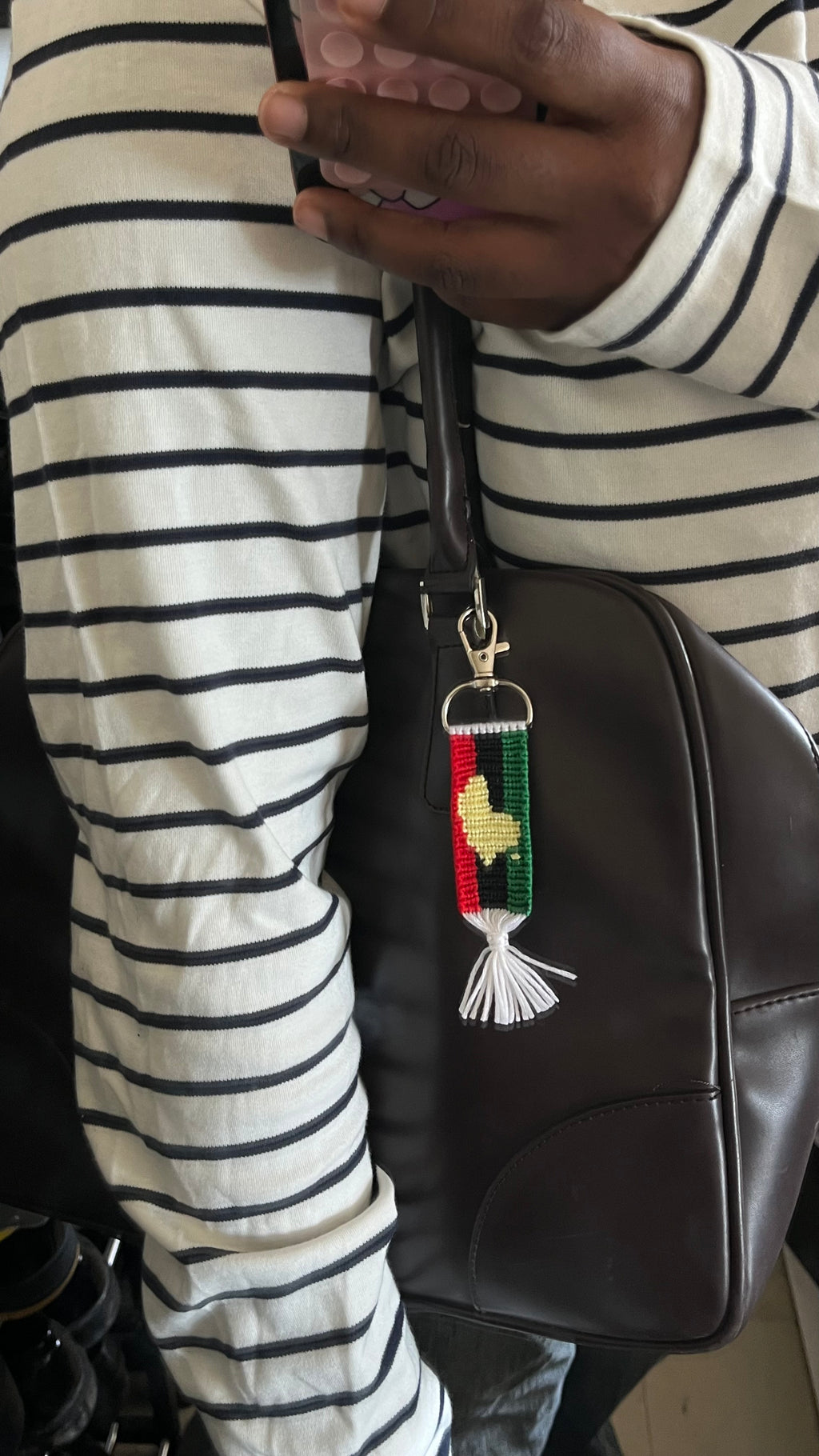 Porte-clés drapeau panafricain