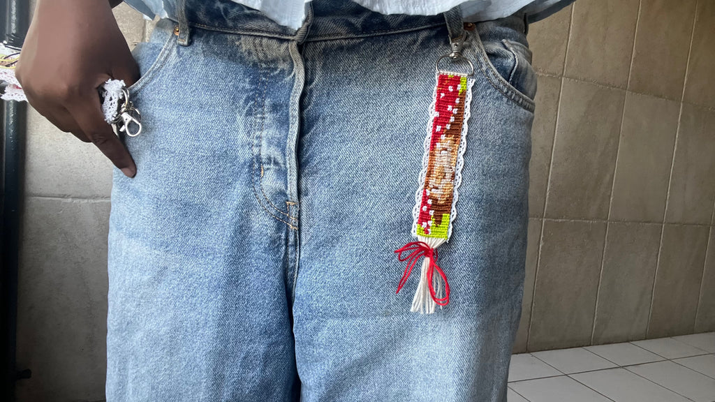 Porte clés Charlotte aux fraises