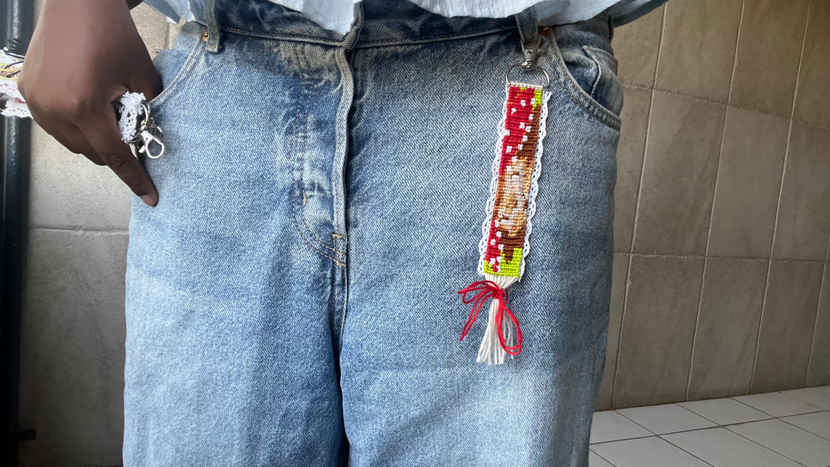 Porte clés Charlotte aux fraises