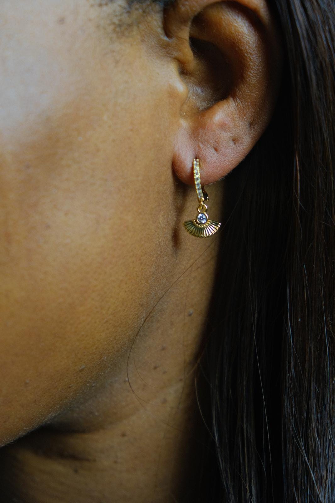 Boucle d'oreille Giada plaqué or