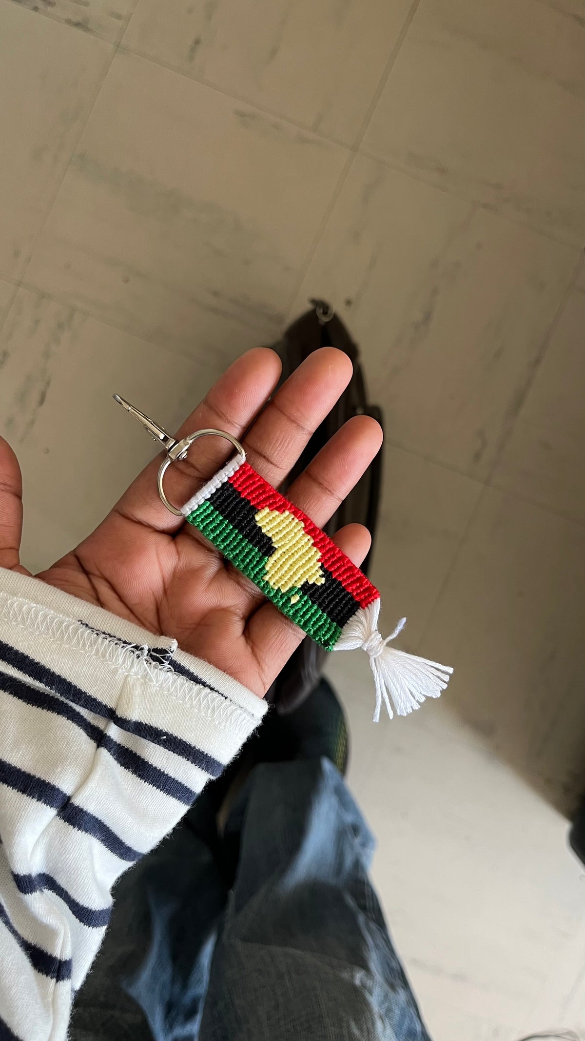 Porte-clés drapeau panafricain