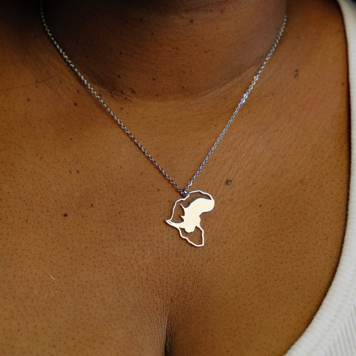 Ensemble collier + boucles d’oreille